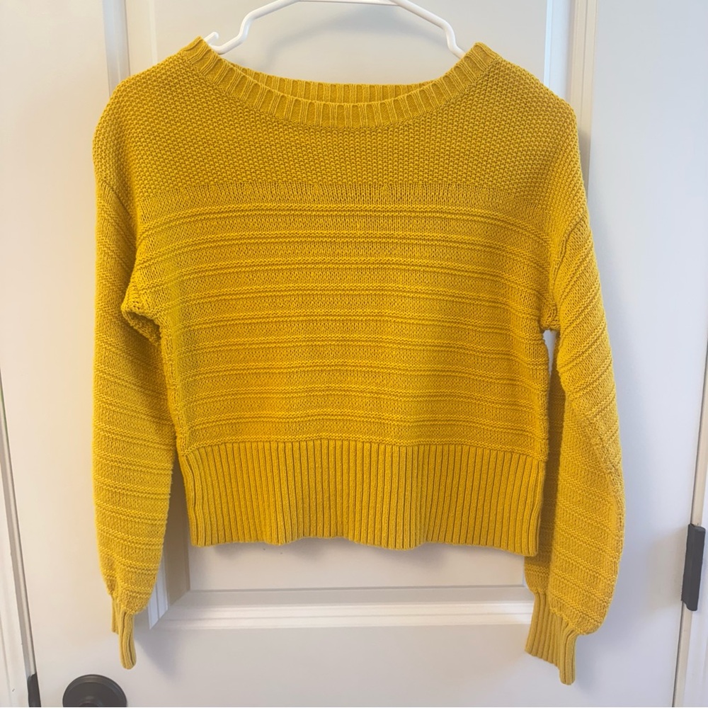 Tucker + Tate Nordstrom girls size Medium (8-10) mustard yellow sweater